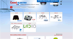 Desktop Screenshot of ceske-elektro.cz